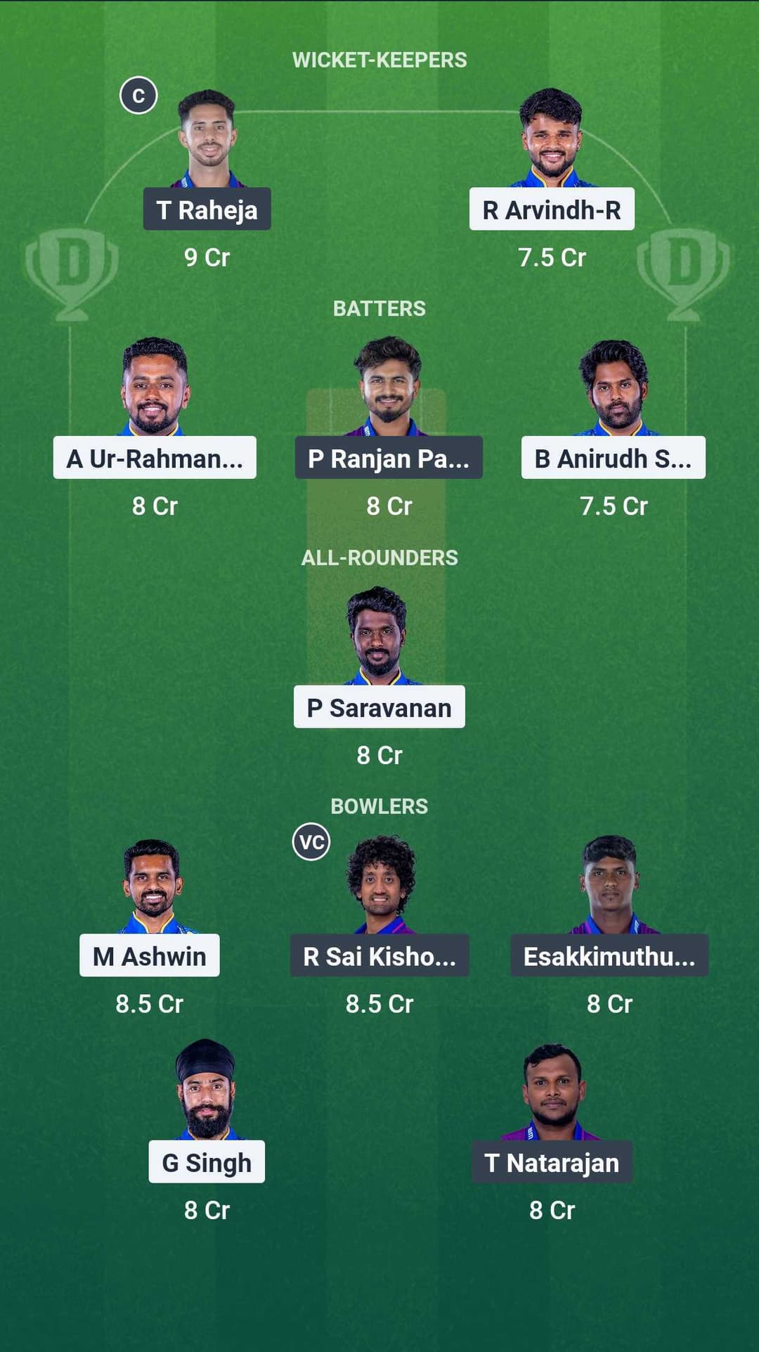 SMP vs IDTT Dream11